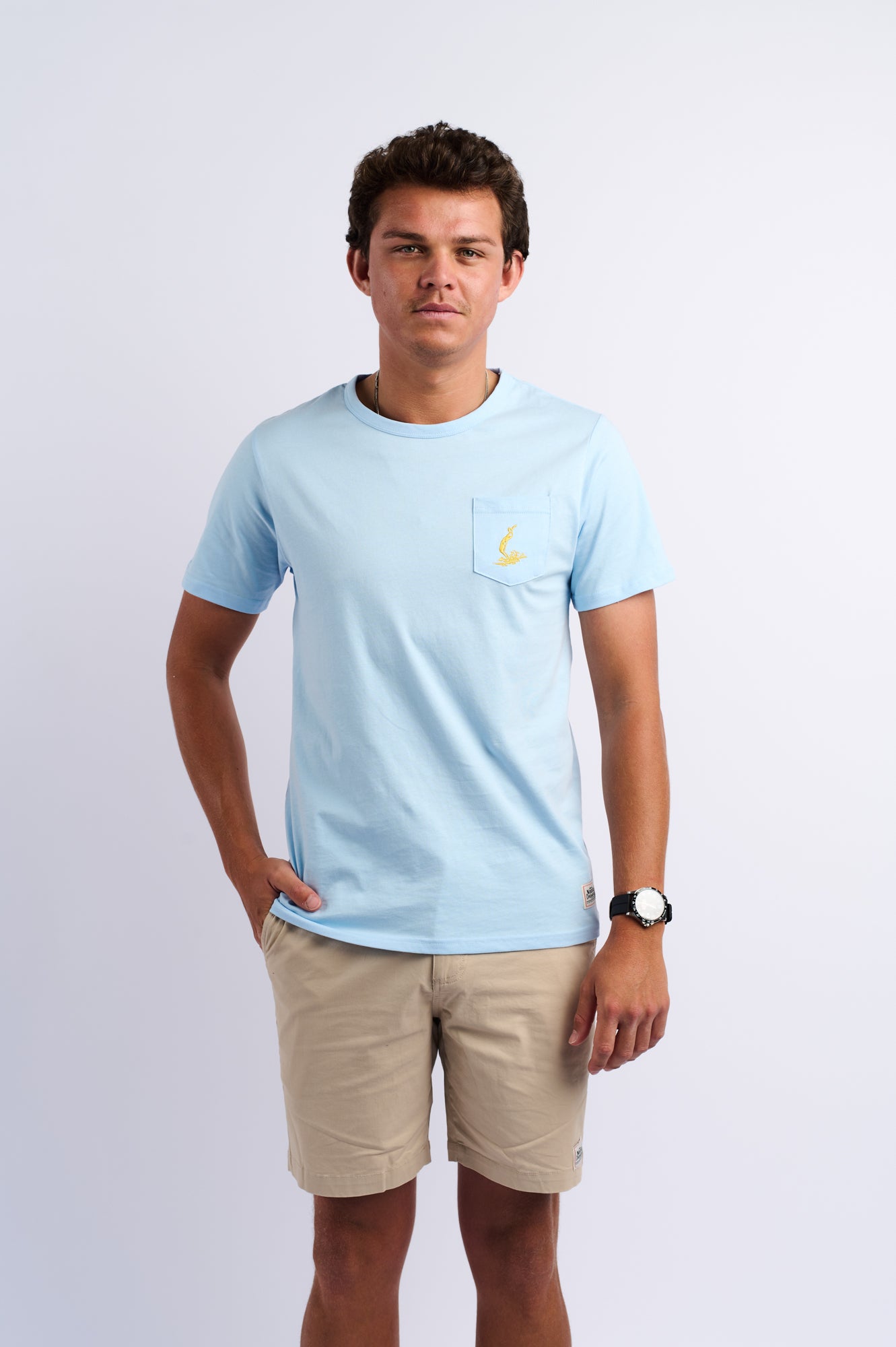 NL Pocket Tee Light Blue