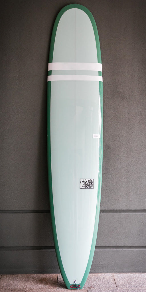 9'6 Tea Tree Vintage Green Bottom Light Green Deck Polish Finish