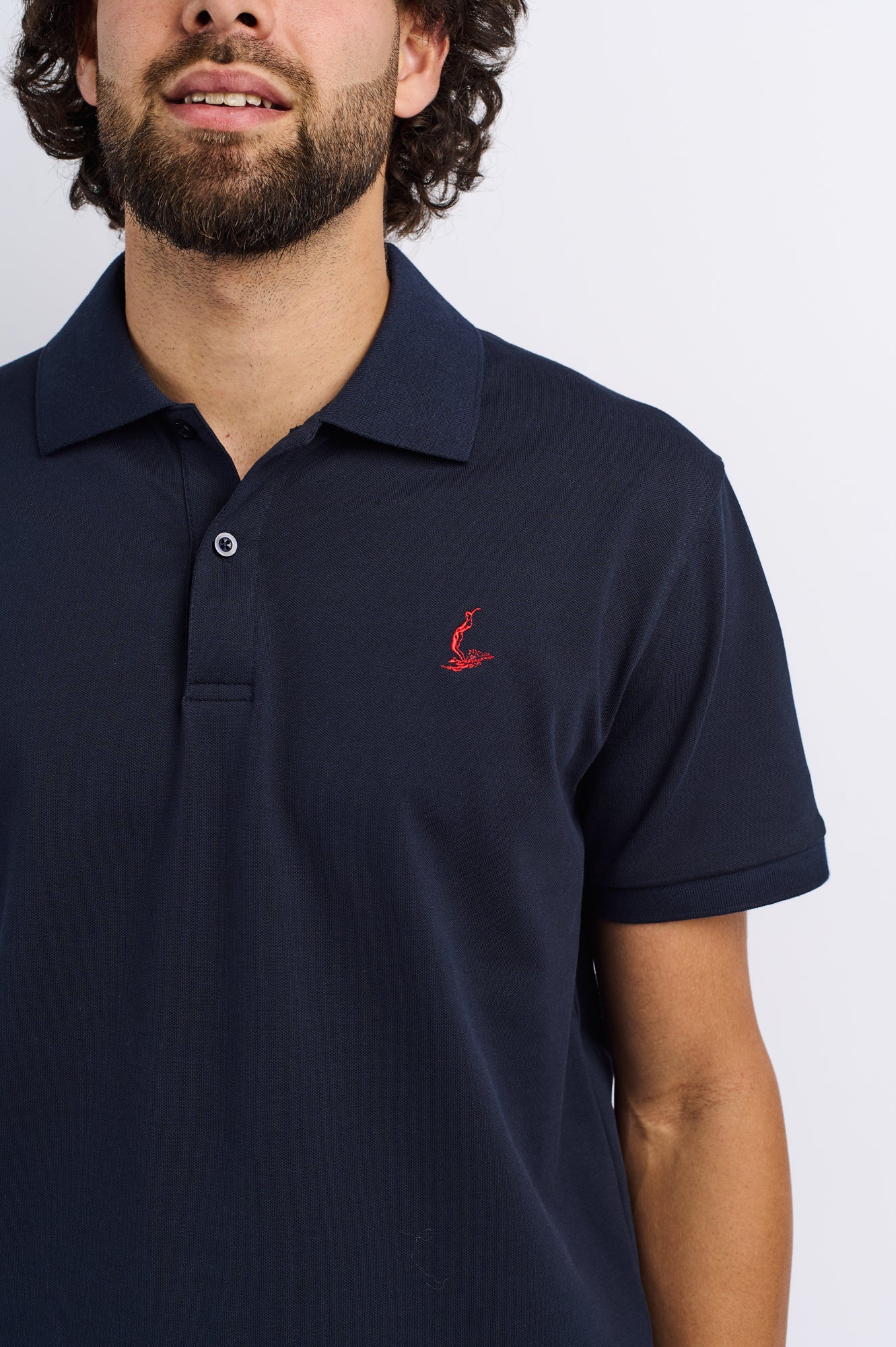 NL Embroidered Polo Navy