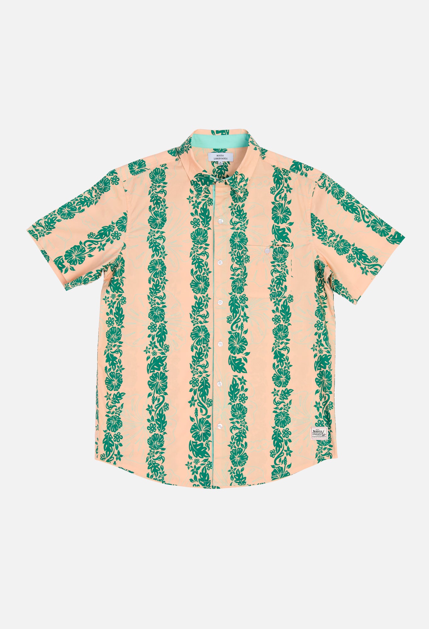 NL Orange Hibiscus Panel Shirt