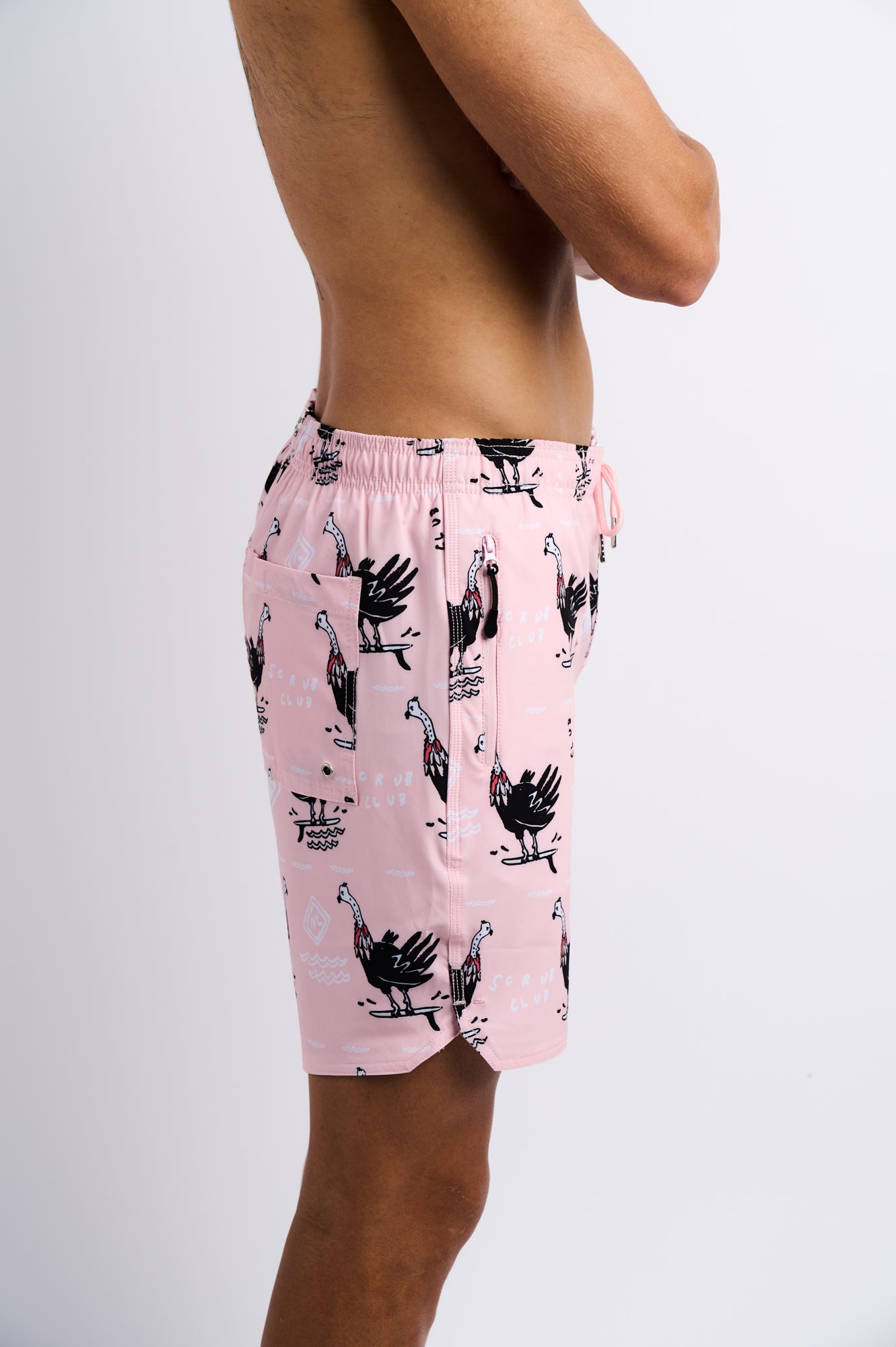 NL National Park Shorts Scrub Club Pink