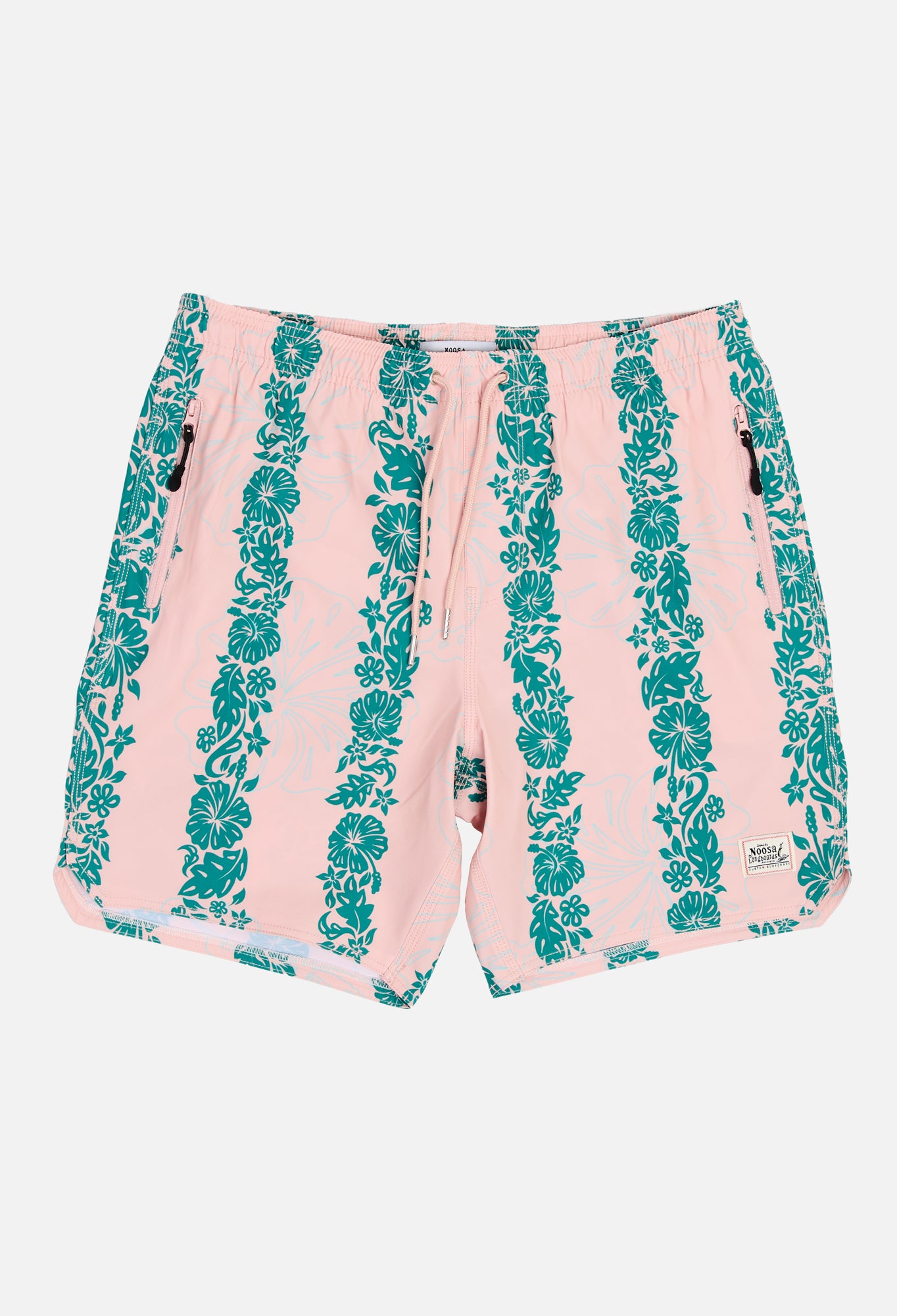 NL Hibiscus Panel Swim Shorts Salmon