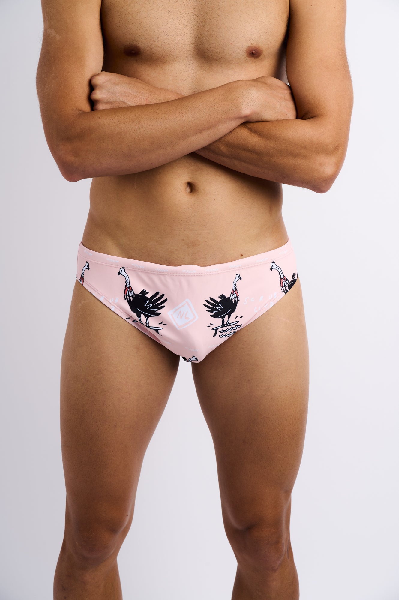 NL Pink Scrub Club Swim Briefs