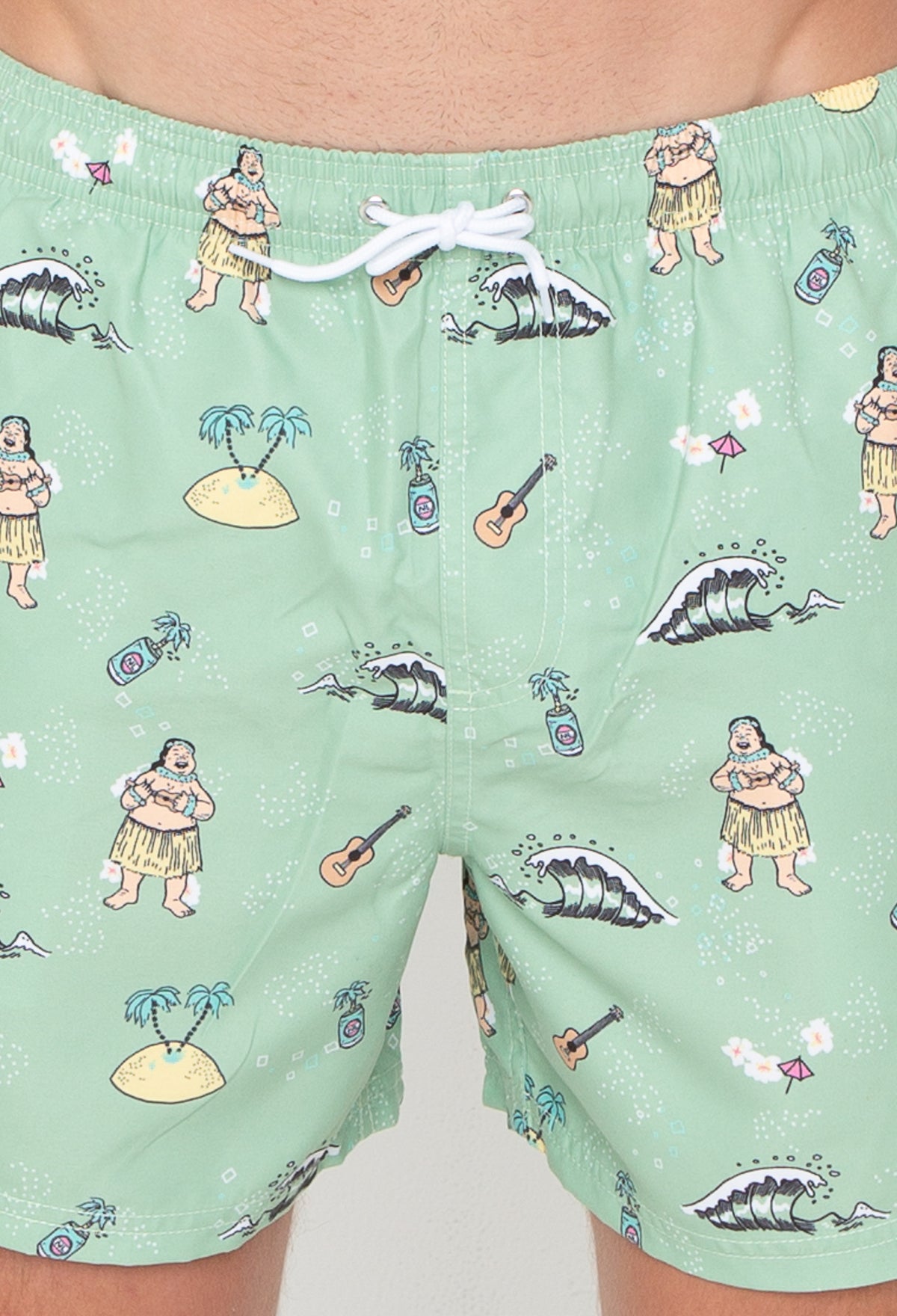 NL Green Hula Swim Trunk Kudo