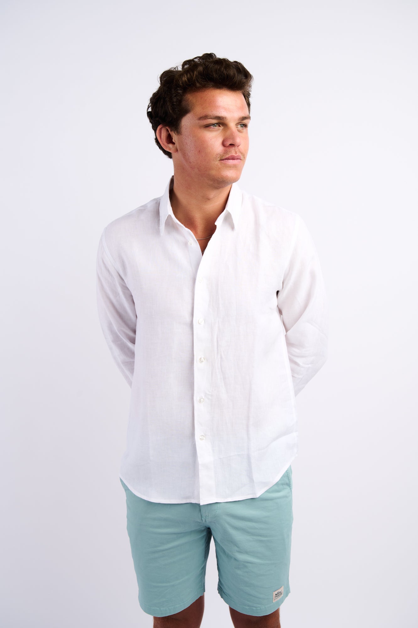 NL Linen Shirt White