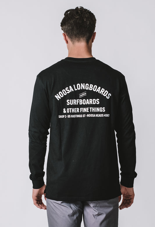 Long Sleeve Address Tee Black