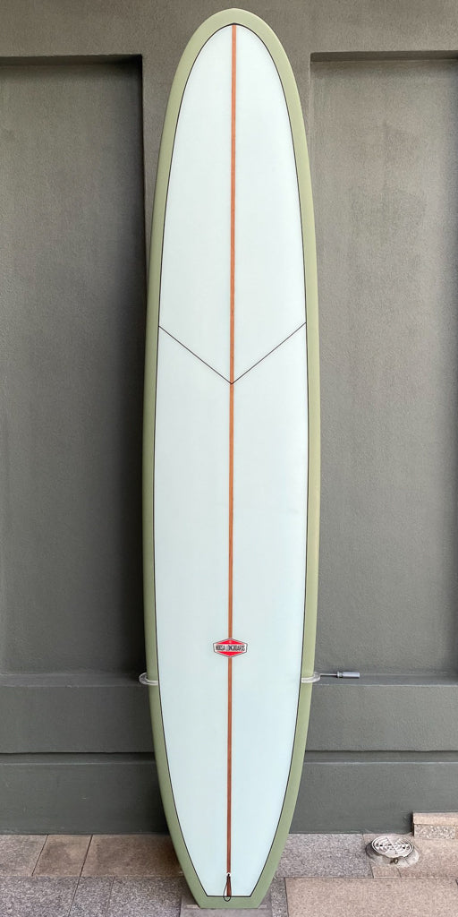 9'3" Little Cove - Green bottom with white deck and black pinlines