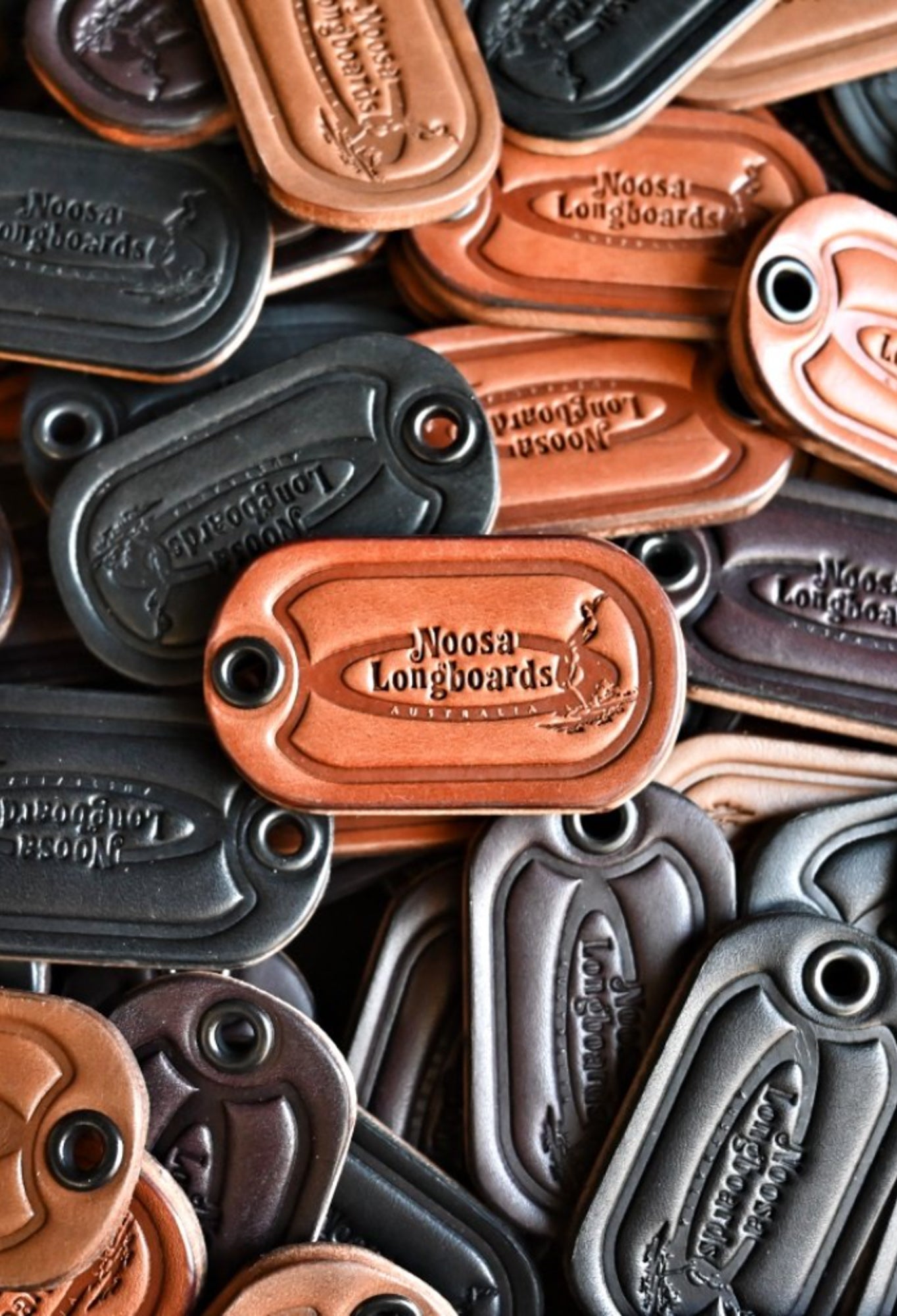 Noosa Longboards Leather Key Ring (Made in Noosa)