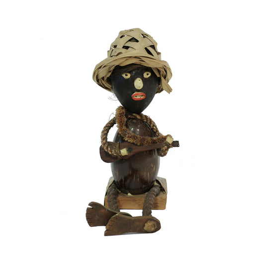 Rare Vintage Hawaiian Coconut Rope Doll